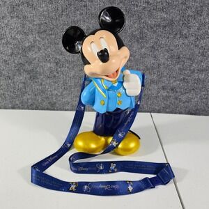 Disney Parks 50th Anniversary Mickey Mouse Popcorn Bucket W/ Lanyard EARidescent